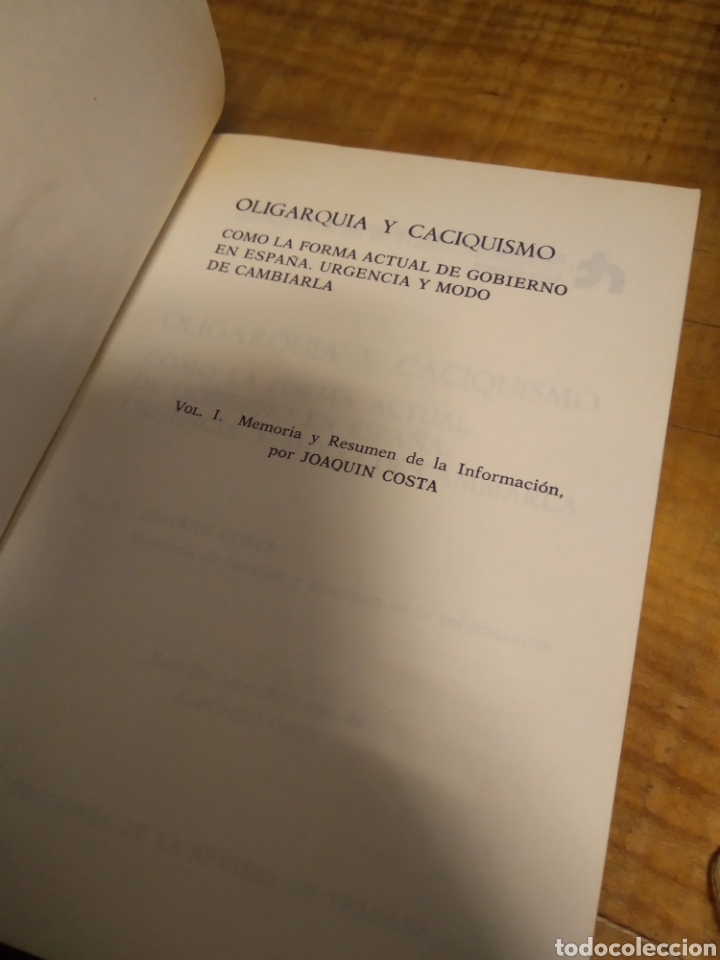 Libros de segunda mano: OLIGARQU&Iacute;A Y CACIQUISMO. 2 TOMOS #5318 - Foto 6