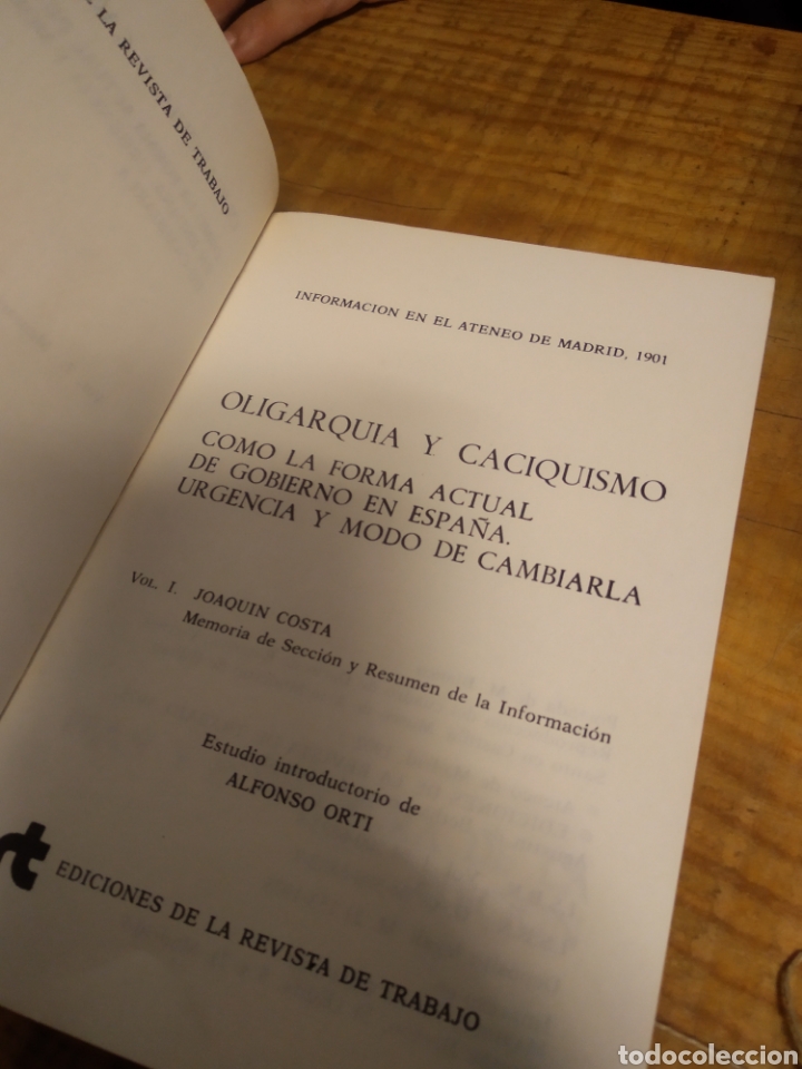 Libros de segunda mano: OLIGARQU&Iacute;A Y CACIQUISMO. 2 TOMOS #5318 - Foto 7