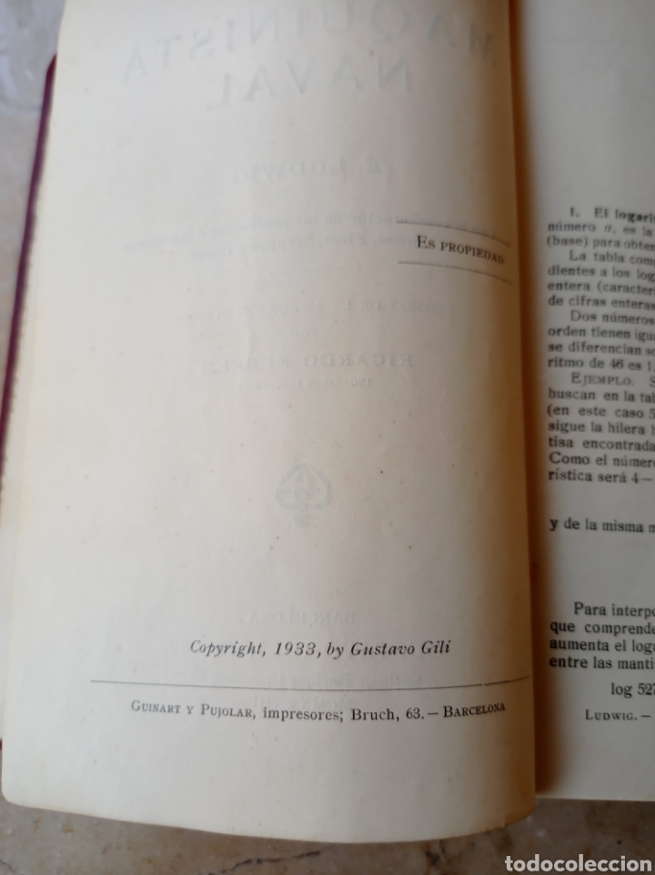 Libros de segunda mano: MANUAL DEL MAQUINISTA NAVAL E. LUDWIG - Foto 3