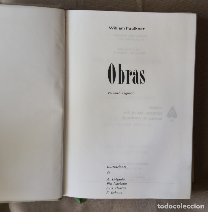 Libros de segunda mano: Obras. William Faulkner. - Foto 6