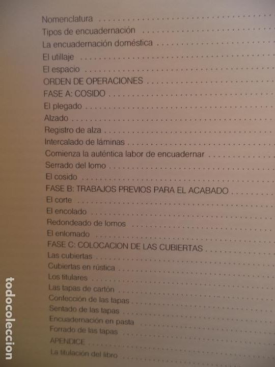 Libros de segunda mano: COMO ENCUADERNAR LIBROS JUAN DE CUSA CEAC MUY BUEN ESTADO - Foto 2