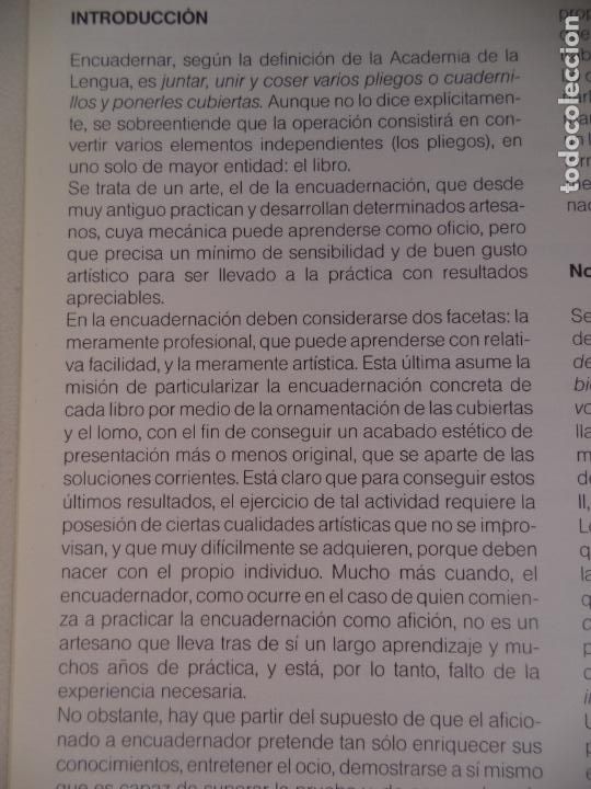Libros de segunda mano: COMO ENCUADERNAR LIBROS JUAN DE CUSA CEAC MUY BUEN ESTADO - Foto 3