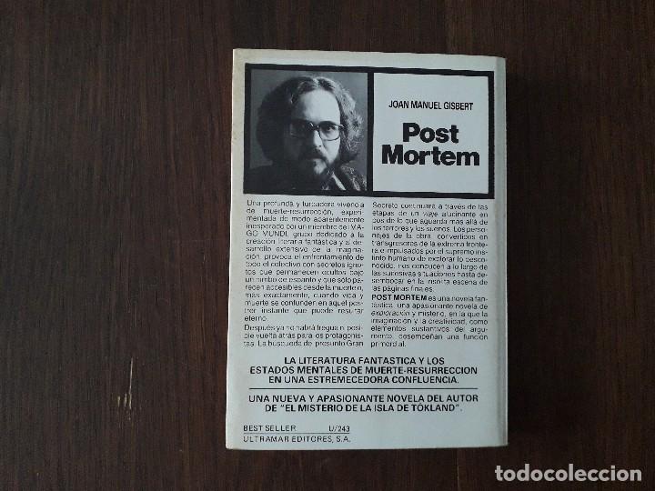 Libros de segunda mano: libro usado, Post morten, Joan Manuel Gisbert. - Foto 2