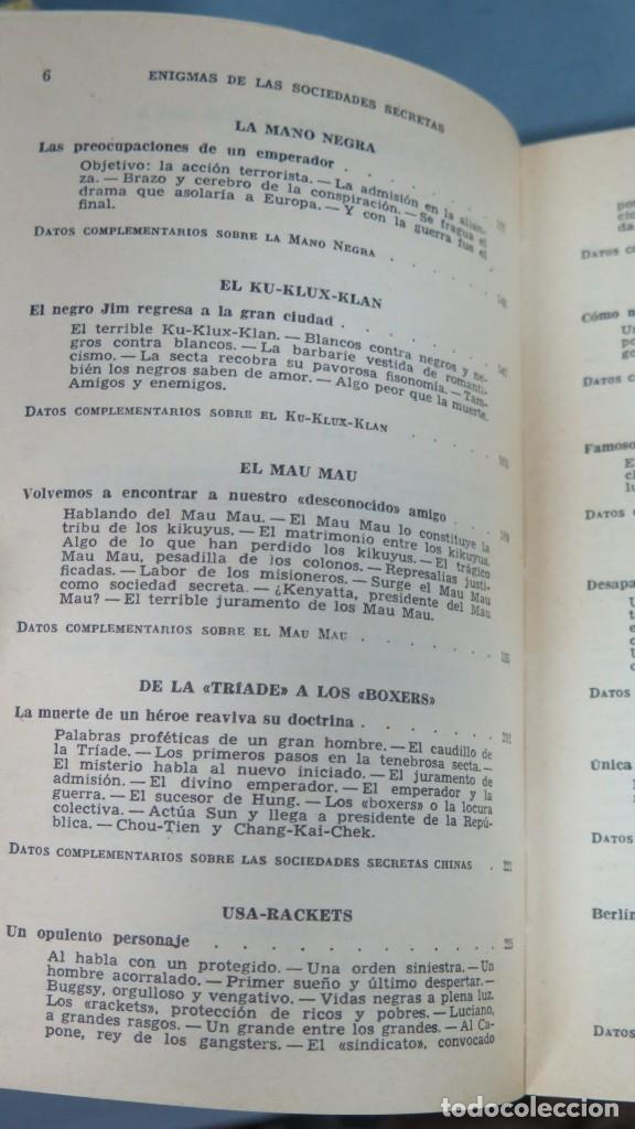 Libros de segunda mano: ENIGMAS. SOCIEDADES SECRETAS - Foto 3