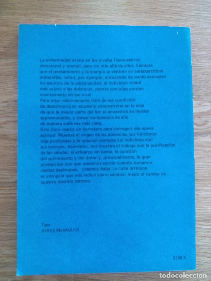 Libros de segunda mano: Caminos para la cura interior / Trigueirinho - Foto 2
