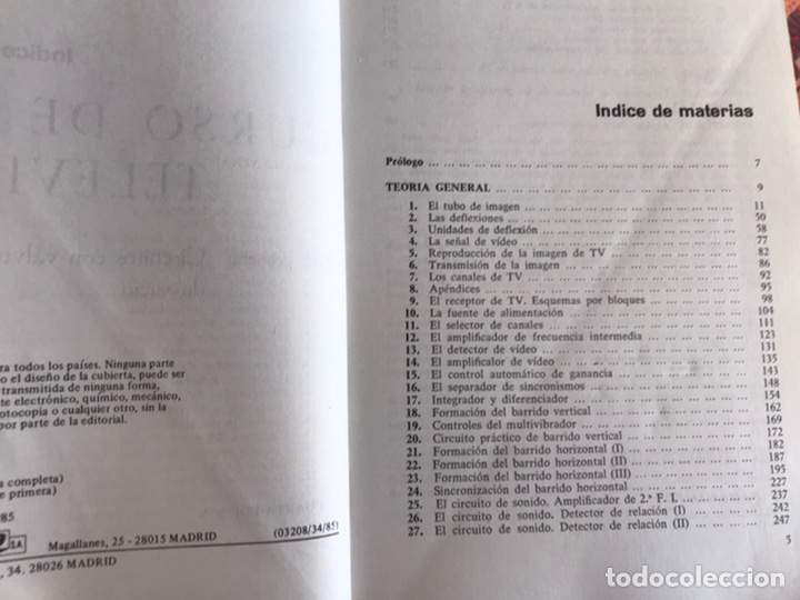 Libros de segunda mano: Curso de TV. 1. E. Carreti&eacute;. - Foto 3