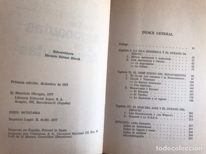 Libros de segunda mano: De los Argonautas a los astronautas. Mauricio Obreg&oacute;n - Foto 2
