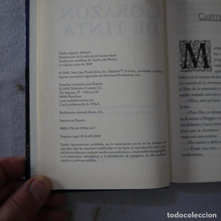 Libros de segunda mano: CORAZ&Oacute;N DE TINTA - ADAPTACI&Oacute;N DE LA NOVELA DE CORNELIA FUNKE - 2009 - Foto 3