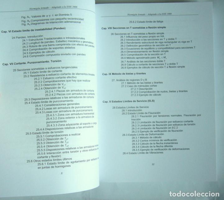 Libros de segunda mano: HORMIGON ARMADO - ADAPTADO A LA EHE 2008 - ARIEL CATALAN GO&Ntilde;I - Foto 4