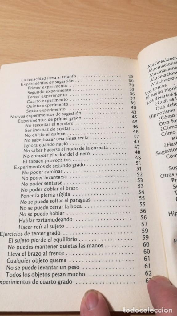 Libros de segunda mano: APRENDER A HIPNOTIZAR - GC PIETRANGELI - EDITORS U-304 - Foto 9