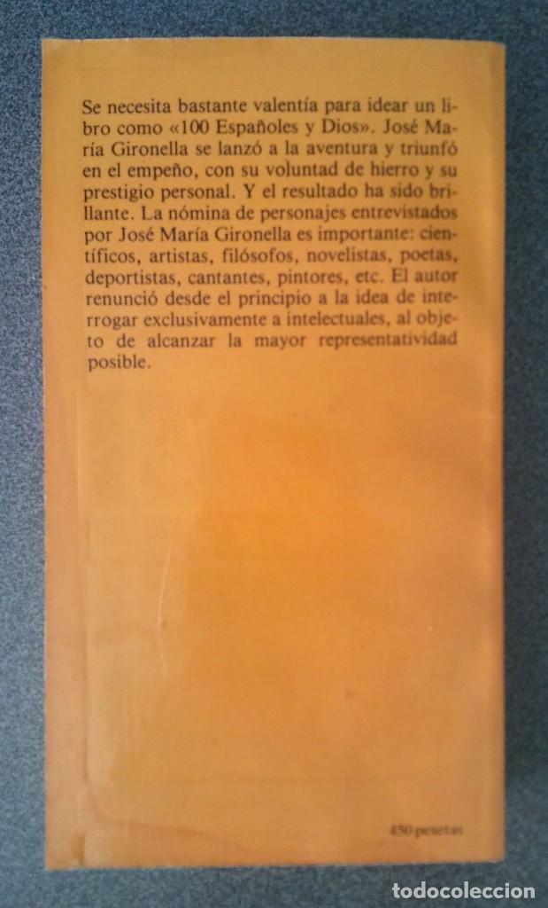 Libros de segunda mano: 100 Espa&ntilde;oles y Dios Jos&eacute; M. Gironella - Foto 5