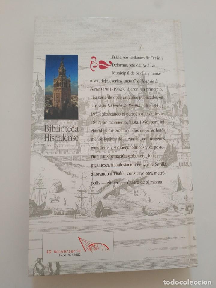Libros de segunda mano: CRONICAS DE LA FERIA (1847- 1956).- FRANCISCO COLLANTES DE TERAN - Foto 3