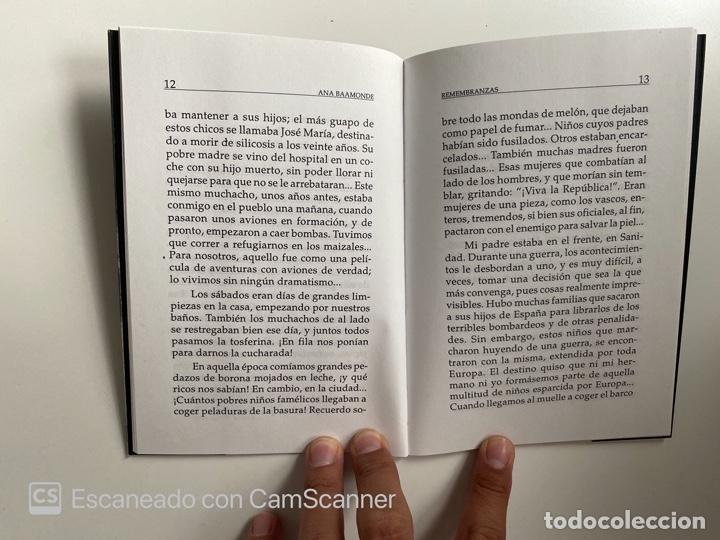 Libros de segunda mano: REMEMBRANZAS. ANA BAAMONDE. EDICIONES TANTIN. SANTANDER, 2000. PAGS: 34 - Foto 3
