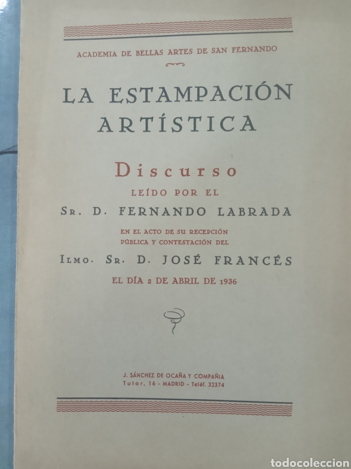 Libros de segunda mano: La Estampaci&oacute;n Art&iacute;stica.F.Labrada - Foto 1
