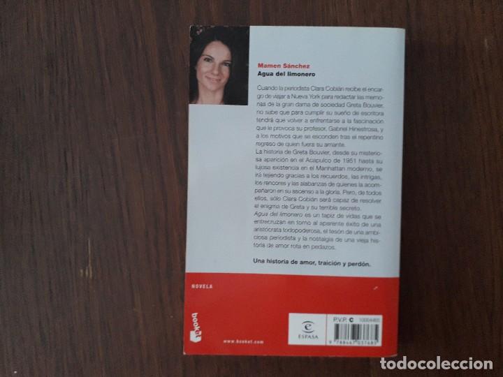 Libros de segunda mano: libro usado, agua del limonero, Mamen S&aacute;nchez. booket - Foto 2