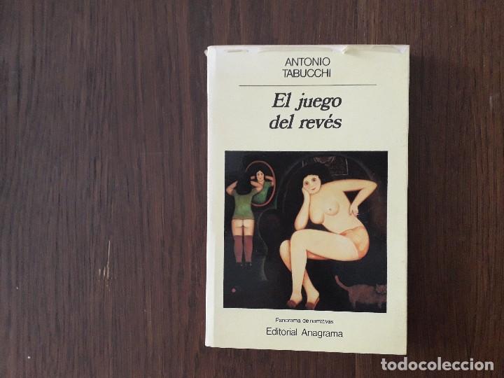Libros de segunda mano: libro usado, El juego del rev&eacute;s, Antonio Tabucchi. Editorial Anagrama. - Foto 1