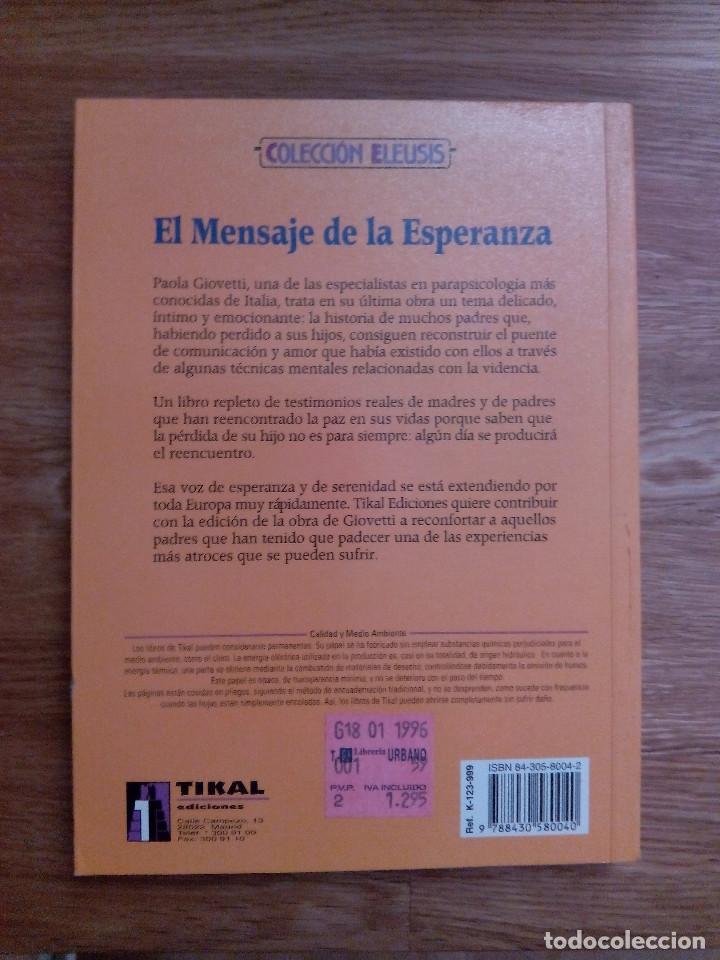 Libros de segunda mano: EL MENSAJE DE LA ESPERANZA - Paola Giovetti - Foto 2
