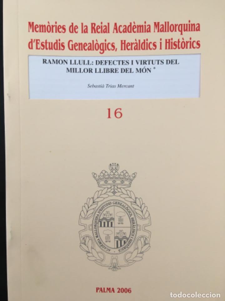Libros de segunda mano: RAMON LLULL:DEFECTES I VIRTUTS DEL MILLOR LLIBRE DEL MON, SEBASTIA TRIAS MERCANT - Foto 1