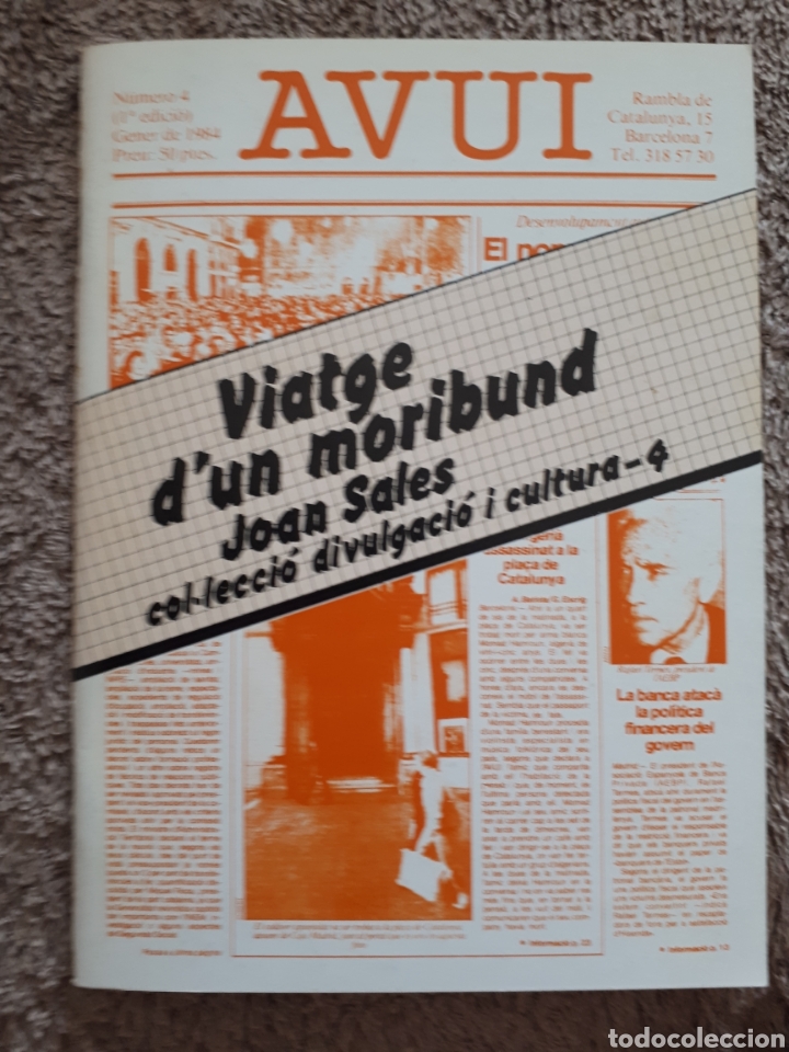 Libros de segunda mano: VIATGE DUN MORIBUND - JOAN SALES - Foto 1