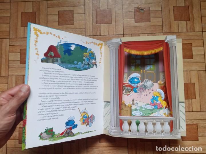 Libros de segunda mano: UN PITUFANT&Aacute;STICO POP-UP - PITUFINA Y LA BESTIA - Foto 3