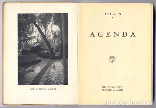 Libros de segunda mano: AZORIN. Agenda. 1959. - Foto 2