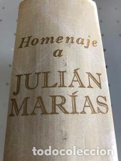 Libros de segunda mano: HOMENAJE A JULI&Aacute;N MAR&Iacute;AS - Foto 1