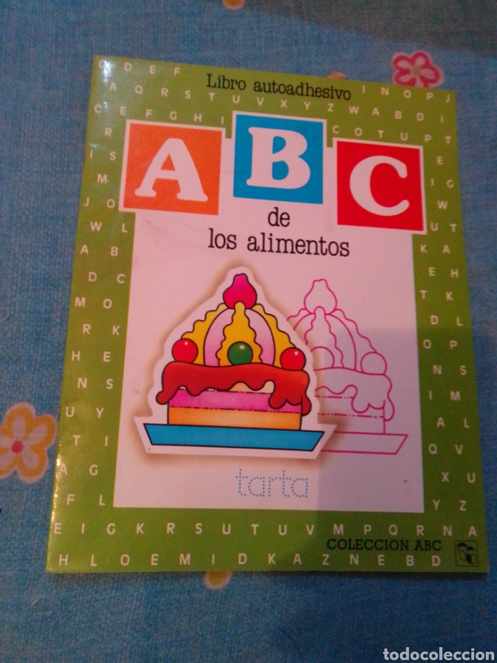 Libros de segunda mano: Libro autoadhesivo ABC de los alimentos pegatinas correctamente pegadas - Foto 1