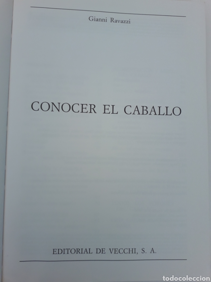 Libros de segunda mano: CONOCER EL CABALLO. GIANNI RAVAZZI. ED. DE VECCCHI - Foto 2