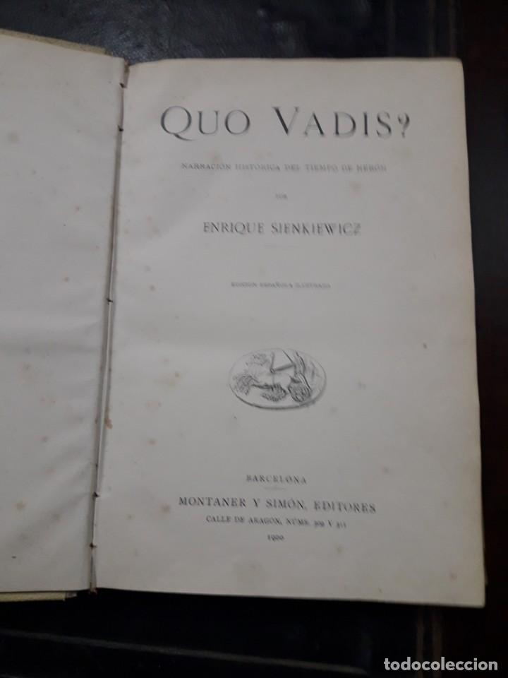 Libros de segunda mano: Quo Vadis edici&oacute;n ilustrada 1900 - Foto 4