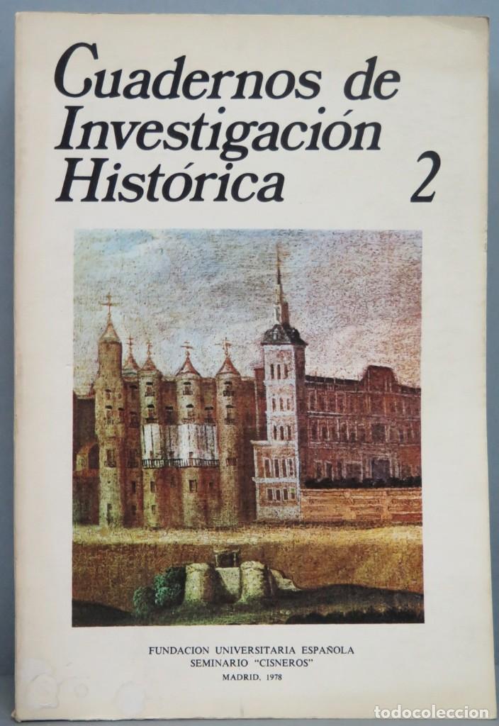 Libros de segunda mano: CUADERNOS DE INVESTIGACION HISTORICA. 2 - Foto 1