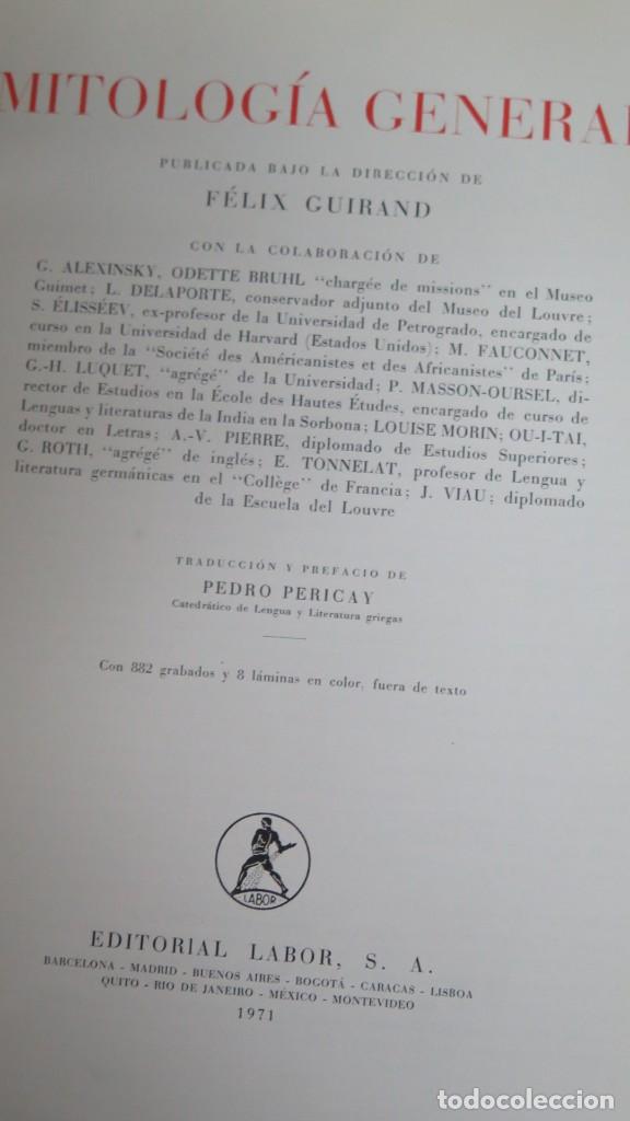 Libros de segunda mano: MITOLOGIA GENERAL. GUIRAND - Foto 2