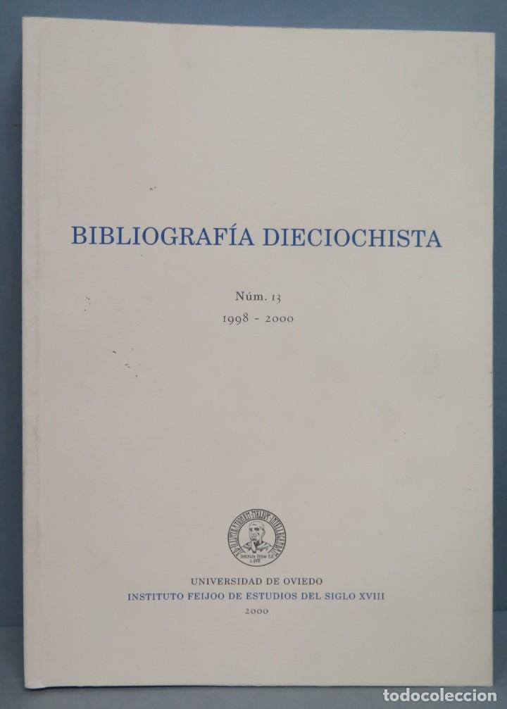 Libros de segunda mano: BIBLIOGRAFIA DIECIOCHISTA. N&ordm; 13 - Foto 1