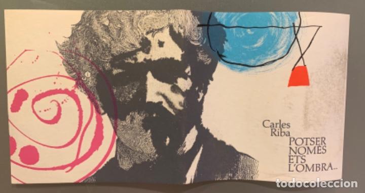Libros de segunda mano: Carles Riba. Potser Nomes Ets LOmbra... - Foto 2