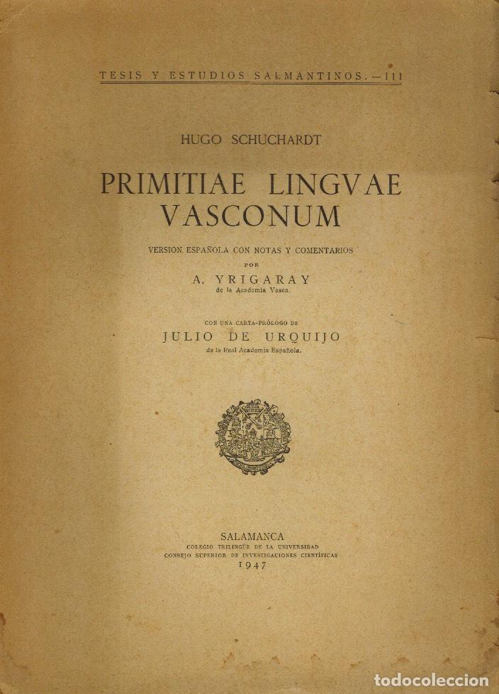 Libros de segunda mano: PRIMITIAE LINGUAE VASCONUM - Foto 1