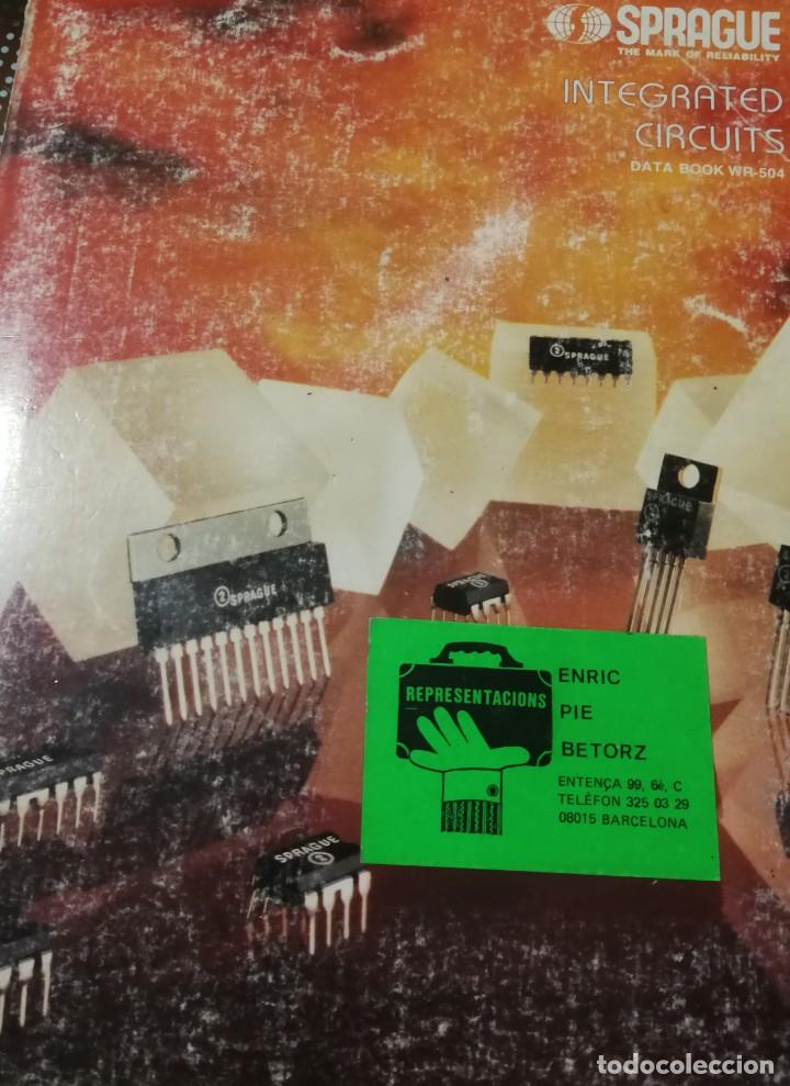 Libros de segunda mano: Sprague. Integrated circuits. Date book WR-504 - Foto 1