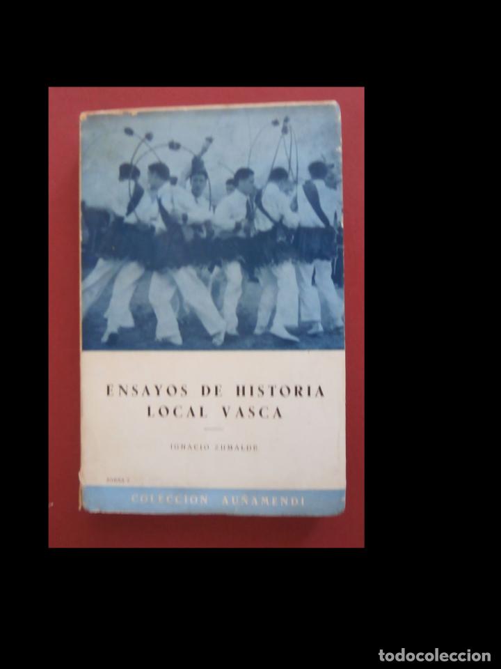 Libros de segunda mano: Ensayos de historia local vasca. Ignacio Zumalde - Foto 1