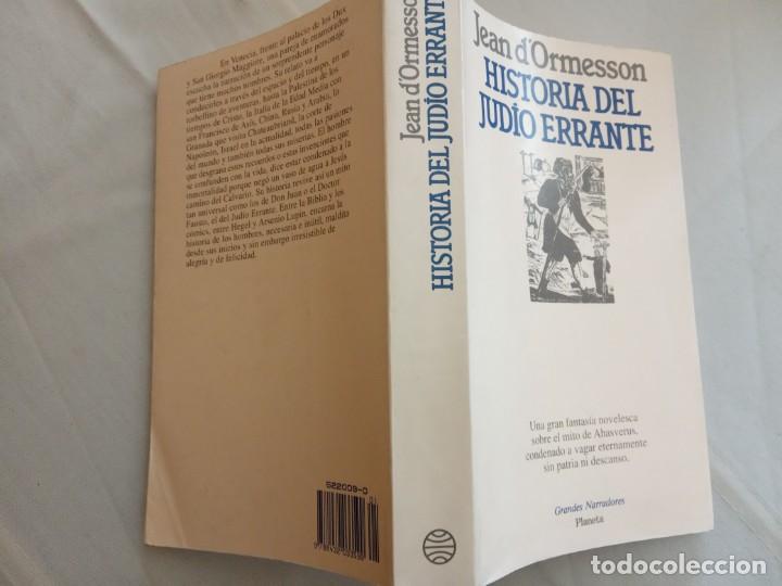 Libros de segunda mano: Historia del jud&iacute;o errante- Jean dOrmesson - Foto 2
