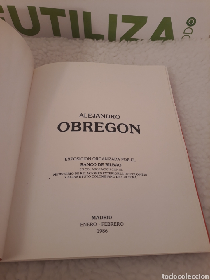 Libros de segunda mano: Alejandro Obregon. Banco de Bilbao. Madrid 1986. - Foto 3