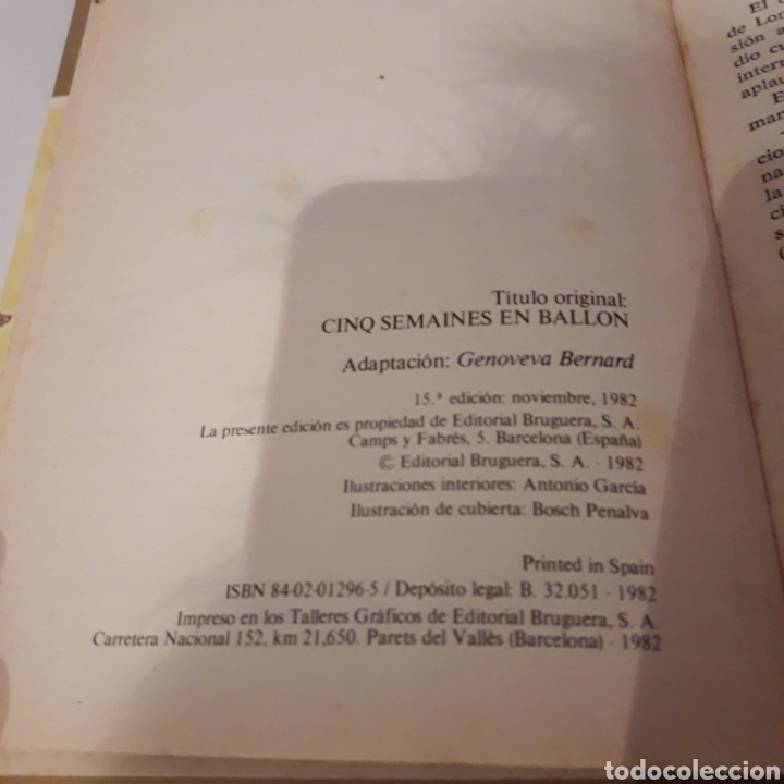 Libros de segunda mano: Cinco semanas en globo. Julio Verne - Foto 3