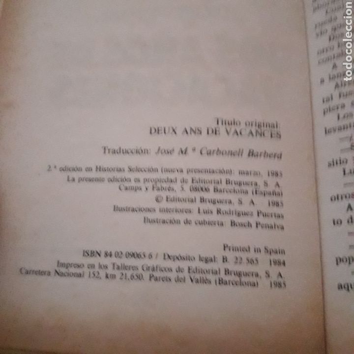 Libros de segunda mano: Dos a&ntilde;os de vacaciones. Julio Verne - Foto 5