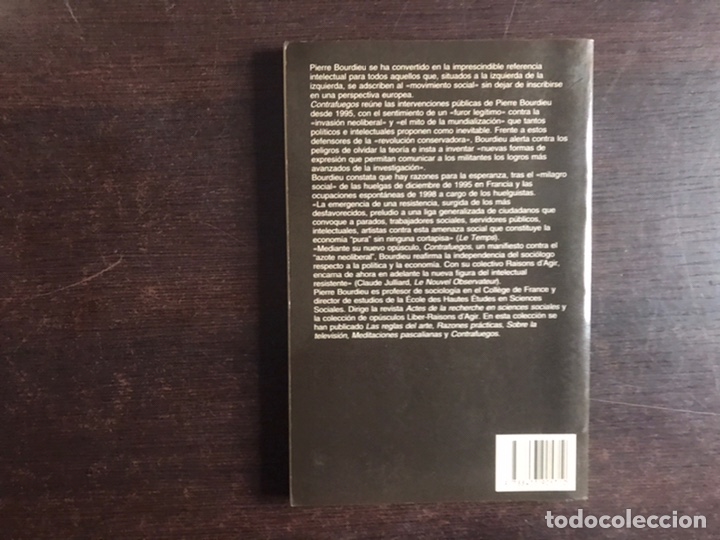 Libros de segunda mano: Contrafuegos. Pierre Bordieu. Anagrama - Foto 2