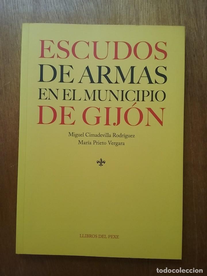 Libri di seconda mano: ESCUDOS DE ARMAS EN EL MUNICIPIO DE GIJON, MIGUEL CIMADEVILLA RODRIGUEZ, LLIBROS DEL PEXE, ASTURIAS