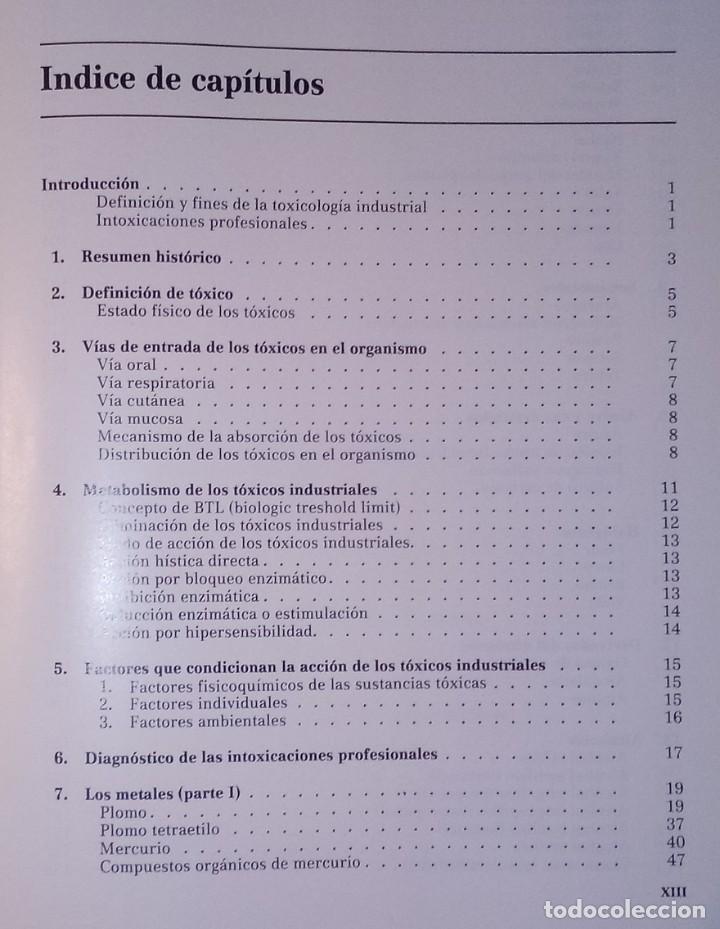 Libros de segunda mano: S. QUER-BROSSA - TOXICOLOG&Iacute;A INDUSTRIAL - SALVAT, 1983 - Foto 2