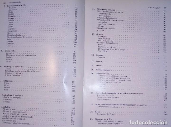 Libros de segunda mano: S. QUER-BROSSA - TOXICOLOG&Iacute;A INDUSTRIAL - SALVAT, 1983 - Foto 3