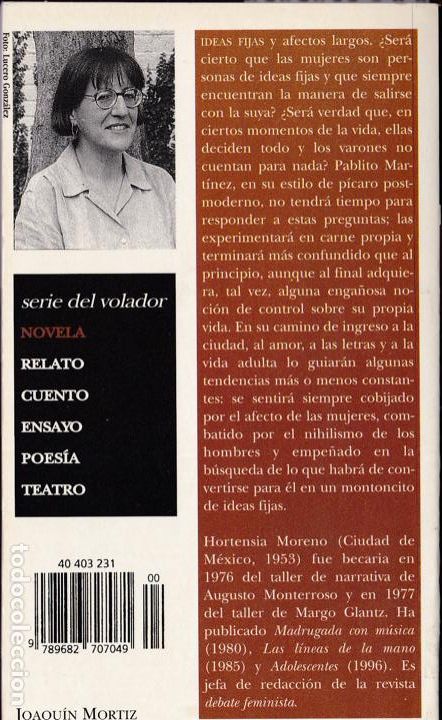 Libros de segunda mano: Ideas fijas / Hortensia Moreno - Foto 2