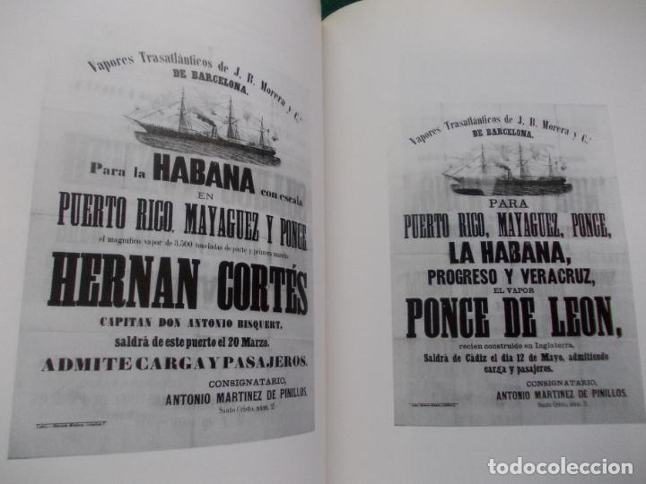 Libros de segunda mano: LIBRO CARTELES DE BARCOS CON SALIDA EN C&Aacute;DIZ - Foto 2