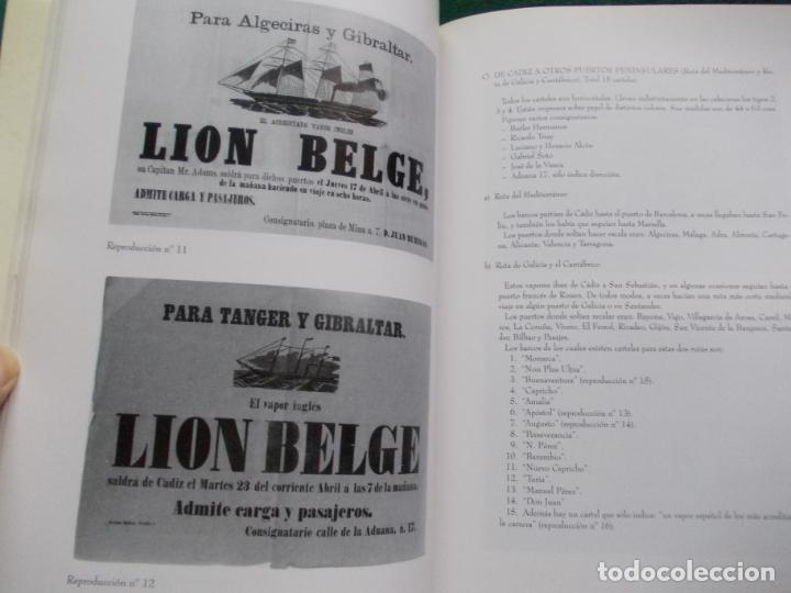 Libros de segunda mano: LIBRO CARTELES DE BARCOS CON SALIDA EN C&Aacute;DIZ - Foto 3