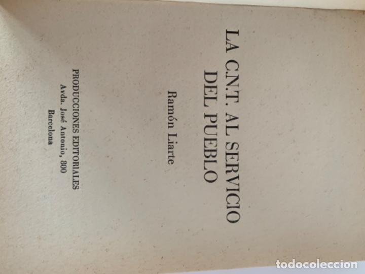 Libros de segunda mano: La C.N.T al servicio del Pueblo, libro - Foto 2