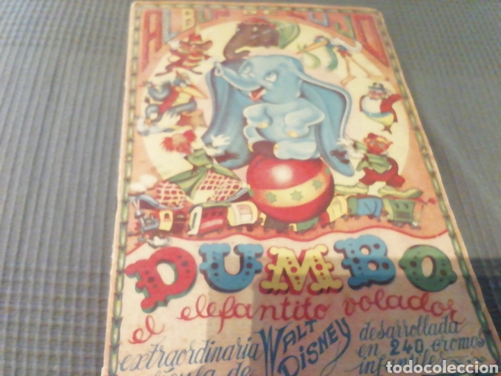 Libros de segunda mano: Album de cromos de Dumbo. Antiguo. Incompleto. Buen estado. Ver fotos.