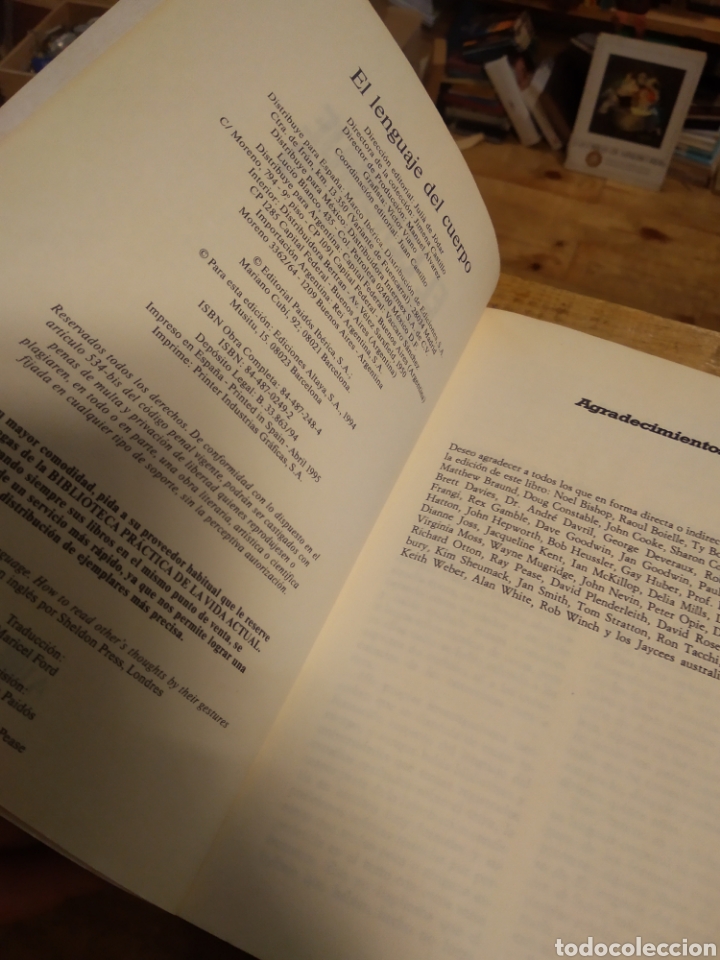 Libros de segunda mano: EL LENGUAJE DEL CUERPO. ALLAN PEASE #5277 - Foto 6